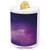 Night Sky Ceramic Piggy Bank,Stars Nebula Milky Way with Starry Outer Space Theme Design Image 3D Printed Ceramic Coin Bank Money Box for Kids  and  Adults,Pink Orange and Dark Blue