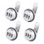 Tidorlou 4 Pack Combination Cabinet Lock, Password Coded Cabinet Lock,Combination cam Locks with 1-1/8'' Cylinder Chrome Finish,Security Locks for Cabinet Deposit Box Mailbox