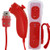 Wii Nunchuck Remote Controller Compatible with Wii  and  Wii U Console | Wii Remote and Nunchuck Controllers with Silicon Case 1pack Red