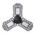 Garage Light, Deformable LED Garage Lights 80W 8000LM, LED Garage Lighting Fixtures Ceiling, Tribright Garage Light Bulbs with 3 Adjustable Panels for Basement Barn, Warehouse, Workshop, Yard