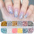 Holographic Nail Art Foil Flakes Nail Supplies Sequins Colorful Nail Foil Gold Glitters Confetti Irregular Shiny Acrylic Nails Powders Dust Summer Pigment Decoration Sparkles for Manicure -12 Grids- Holographic Nail Art Foil Flakes Nail Supplies Sequins Colorful Nail Foil Gold Glitters Confetti Irregular Shiny Acrylic Nails Powders Dust Summer Pigment Decoration Sparkles for Manicure -12 Grids-