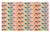 Ambesonne Geometric Doormat, Abstract Cubes Isometric Hexagonal Shaped Pattern Colorful Retro Design Print, Decorative Polyester Floor Mat with Non-Skid Backing, 30" X 18", Orange Mustard