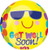 Anagram 16" Get Well Better Soon Party Decoration Supply Orbz Helium Balloon - Pack of 5