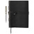 Elizo Refillable Leather Journal Lined Pages - Black Leather Journal for Men and Women - Leather Notebook - Leather Bound Journal  Large Leather Writing Notebook with Pen  240 Pages, 7x9  1002