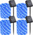 Solar String Lights Outdoor Waterproof, 4 Pack Each 100 LED Solar Fairy Lights Blue, Clear PVC Wire Solar Rope Lights, 8 Modes Twinkle Firefly Lights