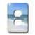 3dRose lsp_7265_6"Beach Wave Iii" 2 Plug Outlet Cover Multicolor