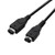 GBA SP Link Cable, 2 Player Game Link Cable Compatible with Nintendo Gameboy Advance SP/Gameboy Advance, 3.9Ft Black