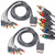 yan-2X HD TV Composite Audio Video AV Cable Cord for Microsoft Xbox 360