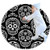 Skull Baby Crawling mat Play Blanket Floor Play mat Children Baby Children's Mobile Circular Carpet,31.5x31.5IN