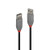 LINDY 36694 USB 2.0 Type A to A Cable, Anthra Line - Black, 3m