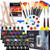 Acrylic Paint Set,46 Piece Professional Painting Supplies with Paint Brushes, Acrylic Paint, Easel, Canvases, Palette, Paint Knives, Brush Cup and Art Sponges for Hobbyists and Beginners