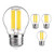 Baogaier E26 LED Edison Light Bulbs Dimmable LED Vintage ,LED Chandelier Bulb ,Dimmable LED Light Bulb,6W Daylight White 6000K Brighter, 60W Incandescent Equivalent,360 Degree Beam Angle,Pack of 4