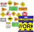 Beistle Retirement Party Set with No Work Zone Tape and Retirement Cutout Signs
