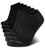 Calvin Klein Men's Socks - Lightweight No-Show Athletic Performance Ankle Sock Liners -6 Pack- -Black/Grey, Shoe Size: 7-12-