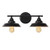 Farmhouse Vanity Light, Bathroom Rustic Style Wall Sconce Metal Matte Black Wall Lighting Fixtures for Bathroom Kitchen Vanity Mirror Cabinets Dressing Table