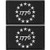 1776 Patriot Tactical Morale Patch Milltary Embroidered Applique Fastener Hook  and  Loop Emblem -2 pcs - Black-