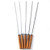 Marshmallow Roasting , Roasting Sticks with Wooden Handle 16 Inch BBQ Fork,Fork Outdoor Camping Picnic Tools,Long Needle for Home and Camping and Hiking -A-