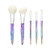 HIOJDWA Makeup Brushes Sets Crystal Diamond Transparent Handle Beauty Cosmetic Brushes Set Tool