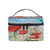 Watercolor Poppies Floral Flowers Makeup Bag, Cosmetic Bag, Toiletry Bag, Cosmetic Makeup Organizer Case Storage, for Women, Men, Kids, Girls, Traveling, Professional, With Mesh Bag Brush Holder