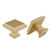 homdiy Brass Cabinet Knobs 25 Pack Kitchen Drawer Knobs - HD9111BB Gold Modern Drawer Knobs Square Kitchen Cabinet Hardware Knobs for Bathroom Cabinets