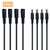 DC 12V Power Extension Cable Cord 15ft (5m) 5.5mm x 2.1mm Power Supply Adapter Extension Cord for CCTV Security Cameras IP Cam DVR Standalone, LED Light Strip, Router (4 Pack)