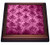 3dRose Vintage Wallpaper Pattern Pink Trivet with Ceramic Tile, 8 by 8", Brown
