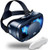 VR Headset Virtual Reality Glasses, 3D VR Glasses, Adjustable Distance 3D VR Glasses Compatible with iPhone  and  Android 5-7 inch [with Remote- White
