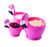 Joie Kitchen Gadgets Flamingo Measuring Cups 3pc Set, Plastic