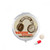 Brown Headset Rock Music Crazy Pill Case Pocket Medicine Storage Box Container Dispenser
