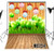 LB Easter Backdrop for Photography 5x7ft Spring Backdrop Colored Eggs Rustic Wood Floor Photo Background Green Grass Decor Kids Adults Portrait Studio Props Vinyl Customized MB254