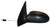 TYC 2590012 Ford Focus Driver Side Manual Remote Replacement Mirror