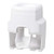 Toothpaste Dispenser Toothbrush Holder Automatic Squeezer Wall Mounted with 2 Brushes Holder for Bathroom White,Multifunctional Brush Accessories
