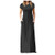 Women Summer Long Dress?Loose Party Dress for Women O Neck Casual Short Sleeve Floor Length Solid Color Dress with Pocket