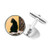 DIYthinker Animal Cool Black Cat Photograph Round Button Cuff Clip Stud Cufflinks