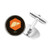 DIYthinker Body Organs Liver Orange Round Button Cuff Clip Stud Cufflinks