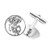 DIYthinker Chinese Line Painting China Dragon Round Button Cuff Clip Stud Cufflinks