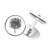DIYthinker Dandelion Flower Plant Silhouette Round Button Cuff Clip Stud Cufflinks