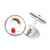 DIYthinker Happy Easter Festival Egg Rainbow Round Button Cuff Clip Stud Cufflinks