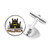 DIYthinker Halloween The Brightly Lit Castle Round Button Cuff Clip Stud Cufflinks