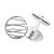 DIYthinker Irregular Line Texture Round Button Cuff Clip Stud Cufflinks