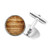 DIYthinker Irregular Perforation Stripes Illustration Pattern Round Button Cuff Clip Stud Cufflinks