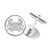 DIYthinker Ocean Paint Run Red Line Round Button Cuff Clip Stud Cufflinks