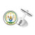 DIYthinker Rwanda Africa National Emblem Round Button Cuff Clip Stud Cufflinks