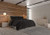 Nestl Black Pinch Pleat Comforter Set with 1 Pillow Shams - 2-Piece Pintuck Comforter Set, Twin/Twin XL