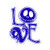 Nightmare Christmas Love Sally and Jack Purple Glitter Vinyl Sticker Auto Car Truck Wall Laptop | Sticker | 5.5"