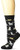 K. Bell Women's Novelty Crew Socks, Cats on Wire -Black-, Shoe Size: 4-10