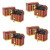 Fun Express Metal Pirate Treasure Chest with Lock (4-Pack)
