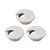 JANEMO 3 Pcs Wire Hole Cover,1-3/8 Inch Mounting Hole Cover for Wires,Use for Organize The Wires from Computer Desks,PC Peripheral,Office Equipment,White