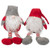 Transpac Imports, Inc. Santa Gnome Shelf Sitter Red 25 x 8 Plush Christmas Holiday Figurines Set of 2