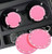 2PCS Car Cup Coaster Universal Vehicle Bling Travel Auto Cup Holder Bling Car Accessories 2.75 inch,Rhinestone Anti Slip Insert Coaster for Most Car Interior-Pink-